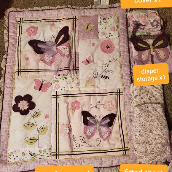 Lambs & Ivy crib set - Picture 8 of 8